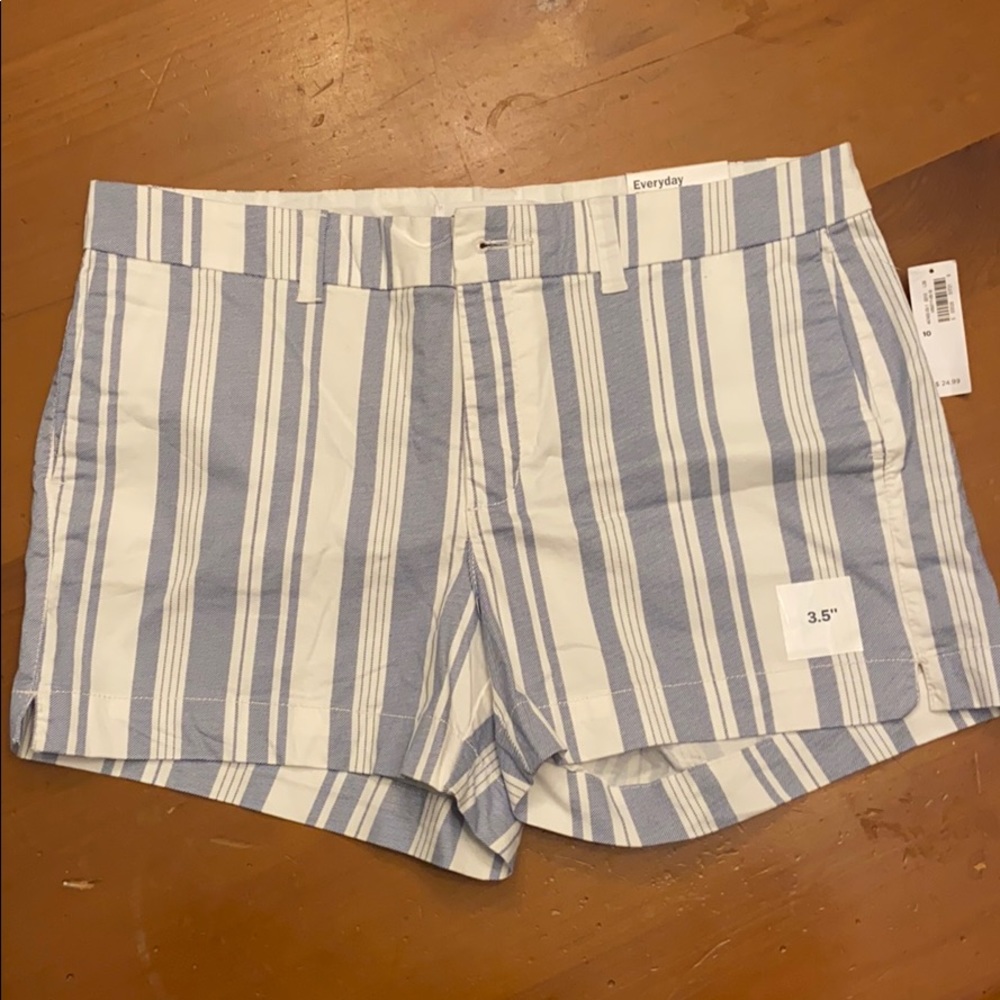 Striped nautical shorts